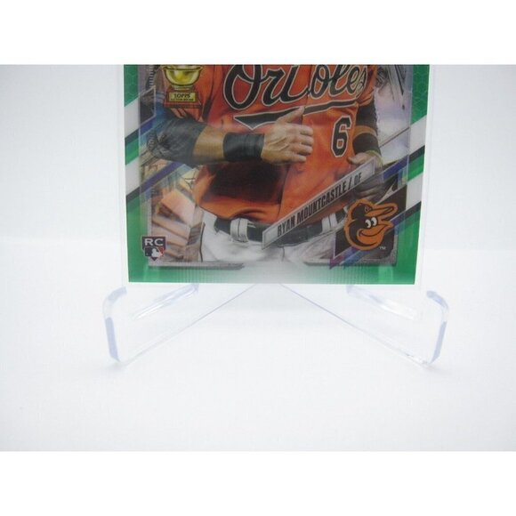 2021 Topps Ben Baller Ryan Mountcastle Green Refractor #63 Rookie Card 23/99,A18 - Picture 3 of 8